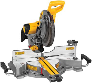 DEWALT 12 Double Bevel Sliding Compound Miter Saw with Heavy Duty Miter Saw Stand, large image number 4