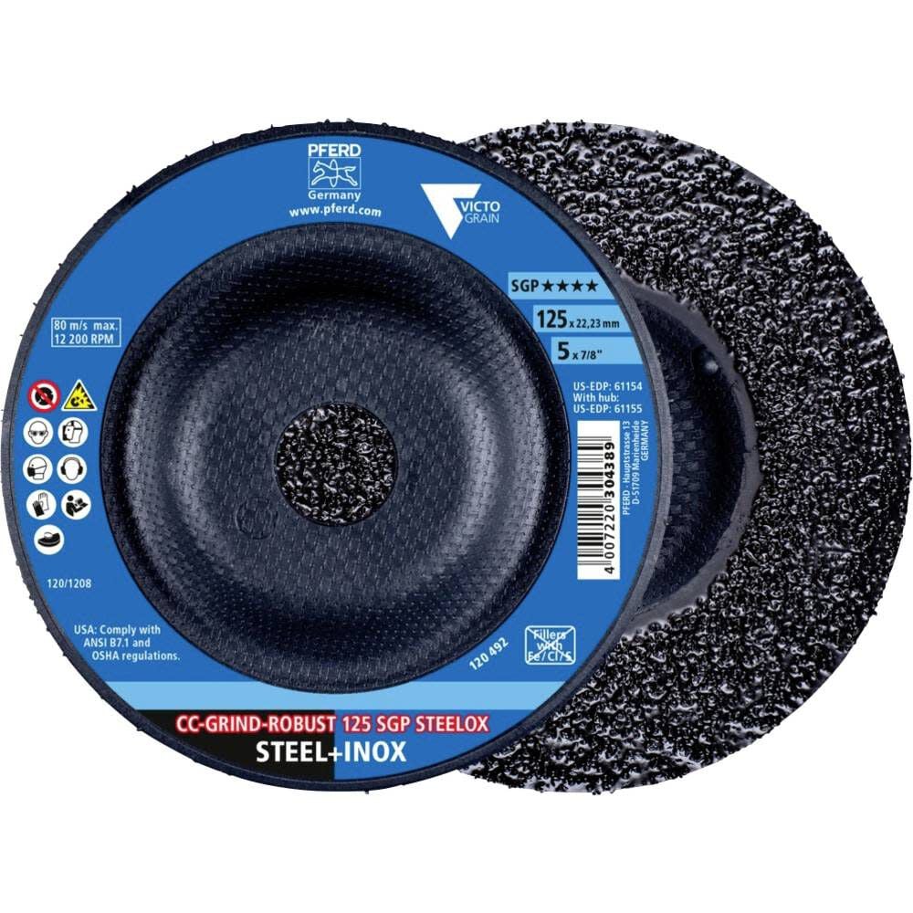 Pferd CC-GRIND 5 Inch Threaded Robust Grinding Disc Bundle, 10 Pieces, large image number 4