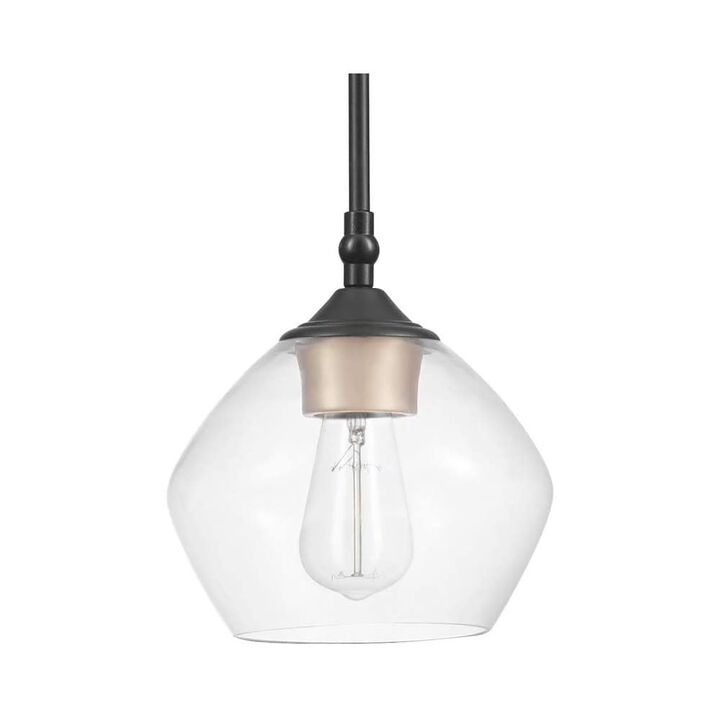 Globe Electric Harrow Pendant Light Matte Black 60W E26 1 Light, large image number 1