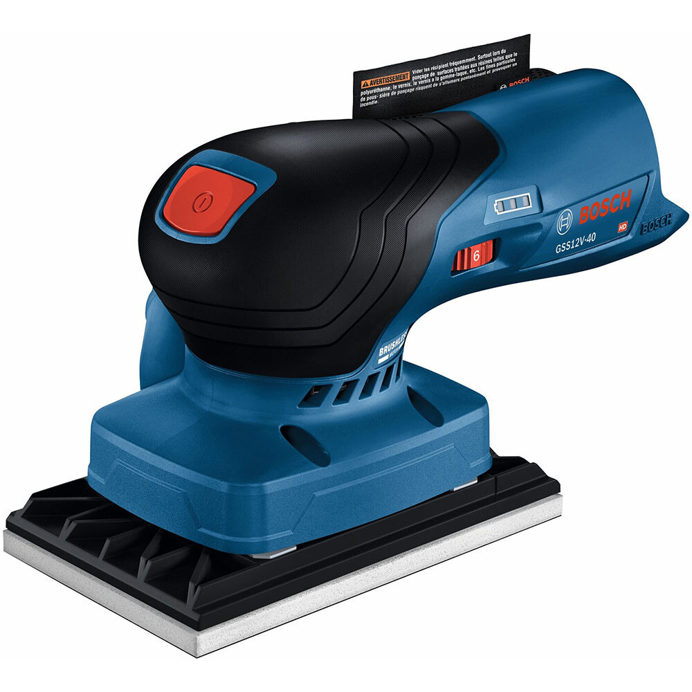 Bosch 12V 1/4 Sheet Orbital Finishing Sander (Bare Tool) - GSS12V-40N