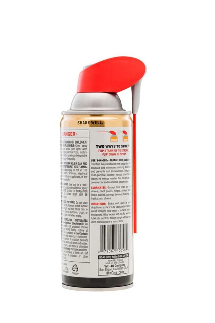 3-In-One 11oz Professional Garage Door Lubricant with Smart Straw 6pk, large image number 7