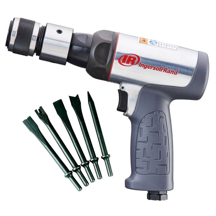 Ingersoll Rand Air Hammer and 5-Piece Chisel Set, 3530 BPM