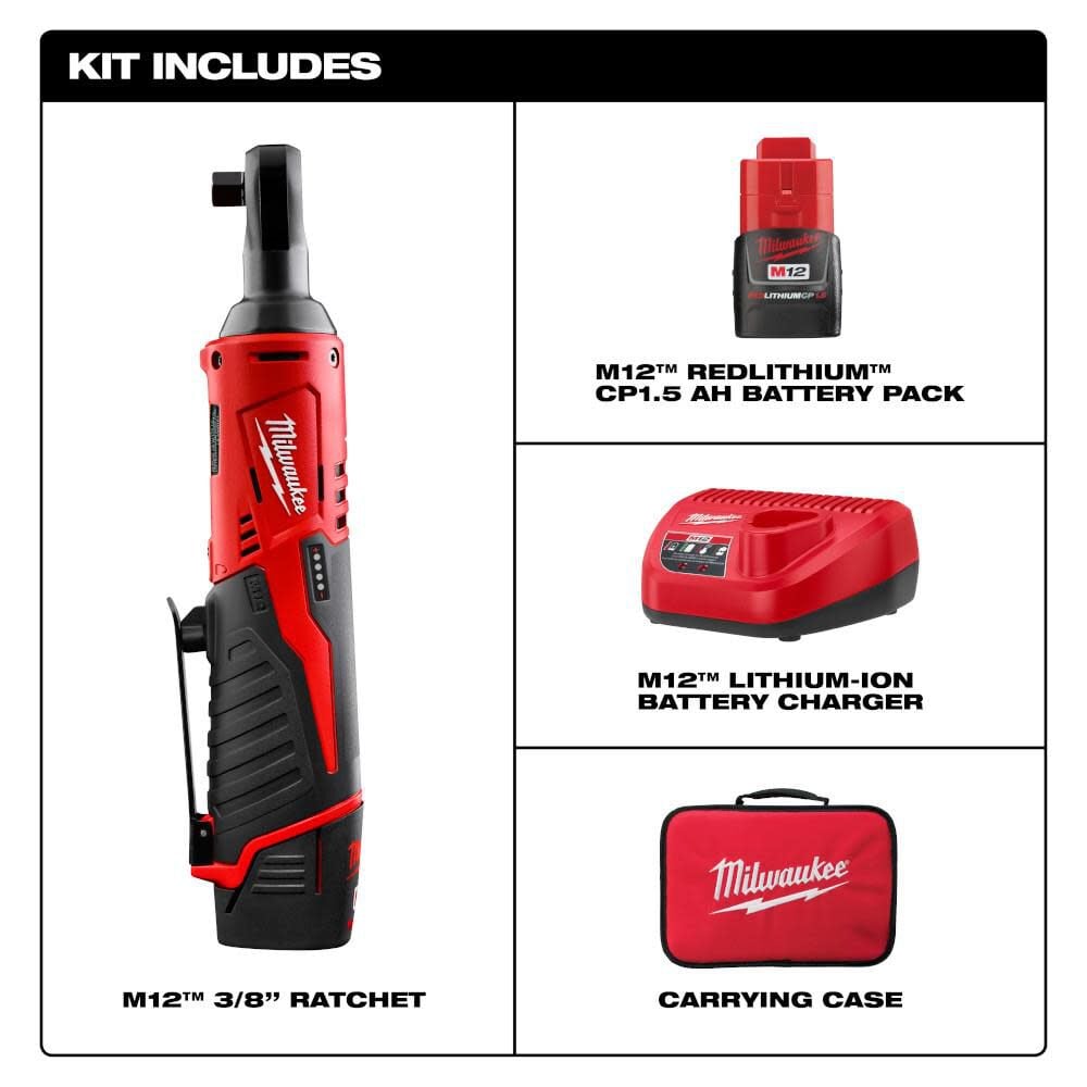 Milwaukee M12 Cordless 3 8 In Ratchet Kit 2457 21 Simolary simolary.com 6