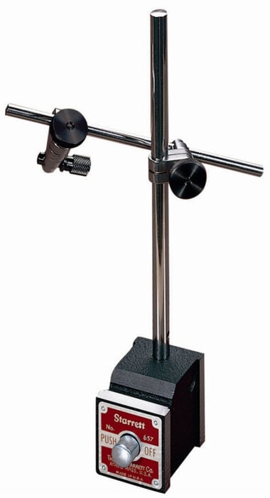 Starrett No. 657 Series Magnetic Base with Attachments A/B/C/D/E/F