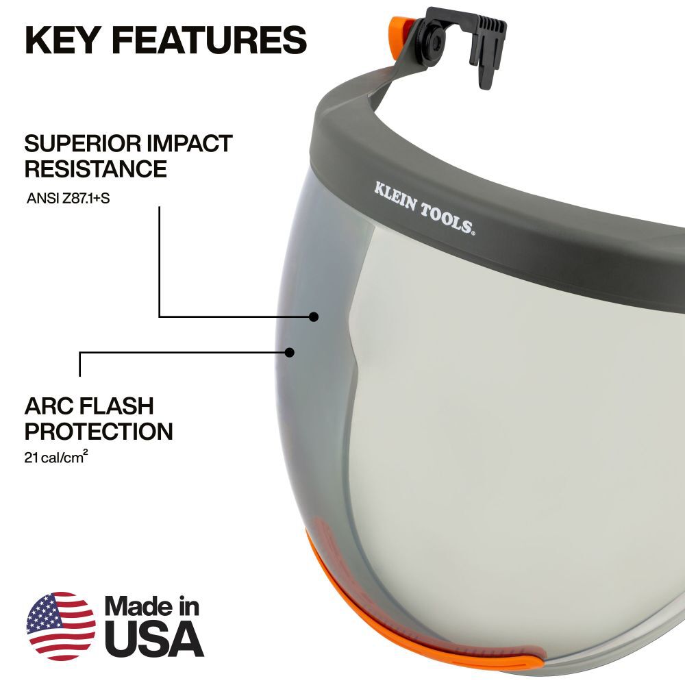 Klein Tools Full Brim Arc Flash Face Shield, large image number 3