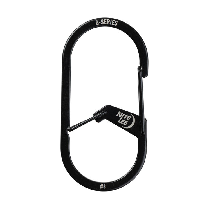 Nite Ize G-Series Dual Chamber Carabiner #3 Black, large image number 3