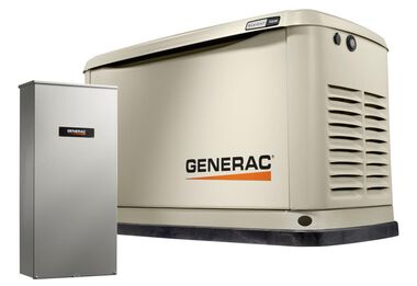 Generac Guardian Series 18,000 Watt (18kw) Dual Fuel 50-State Air-Cooled Home Standby Generator with 200-Amp Whole Home Transfer Switch
