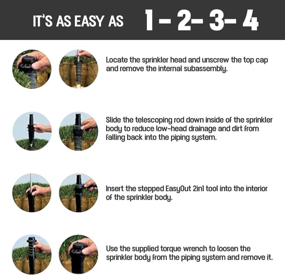 BluBird Avagard Steel Easy Out Sprinkler Removing Tool with Handle, large image number 3