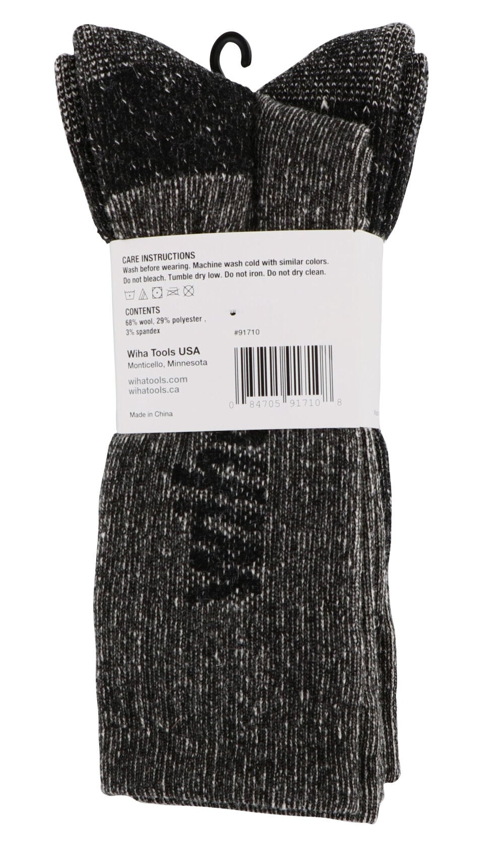 Wiha Wool Socks Grey One Size 2 Pack, large image number 4