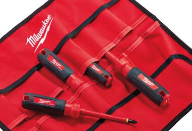 Milwaukee 4-Piece 1000V Insulated Screwdriver Set with Roll Pouch, large image number 12