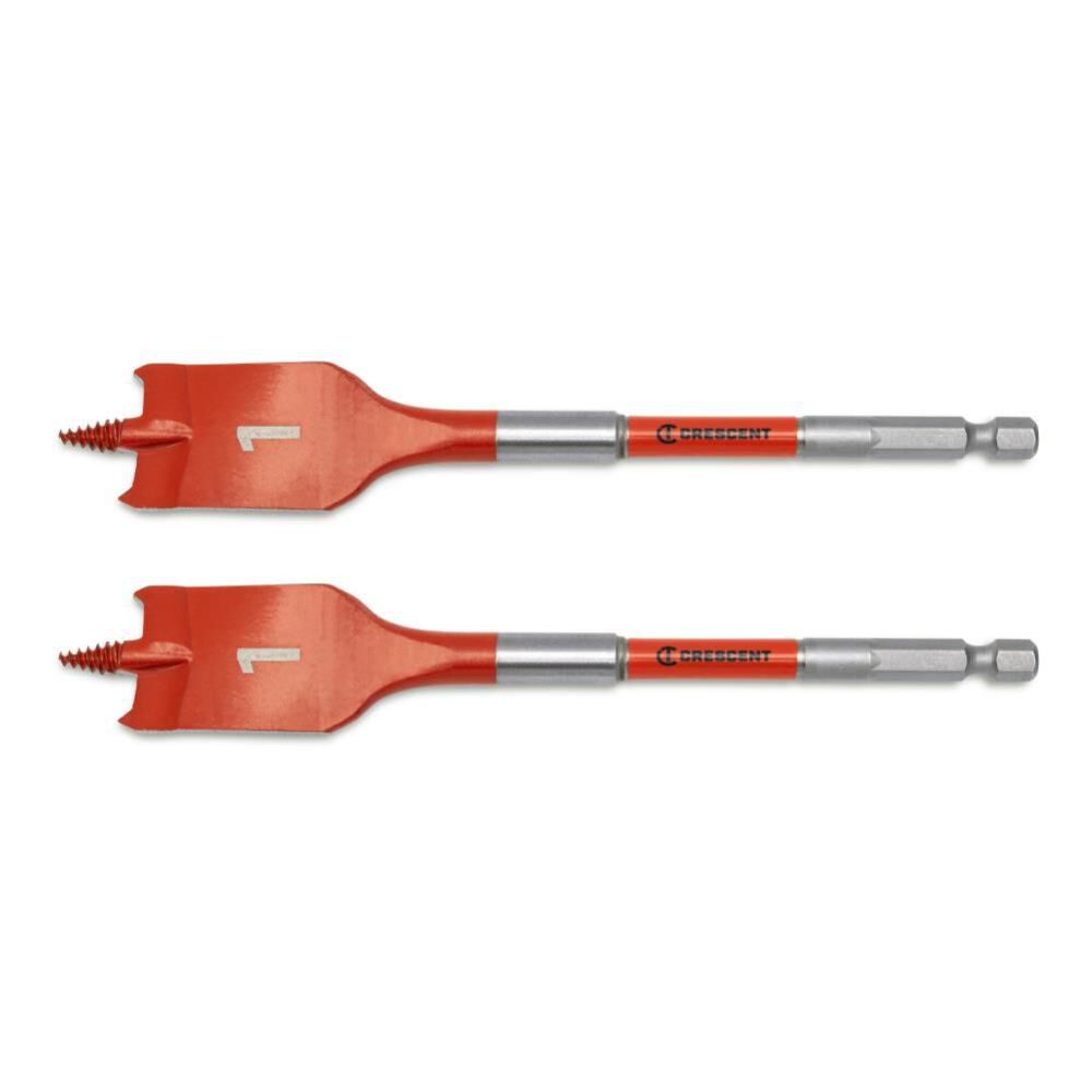 Crescent 1 in x 6 in Screw Point Spade Drill Bit 2pk, large image number 1