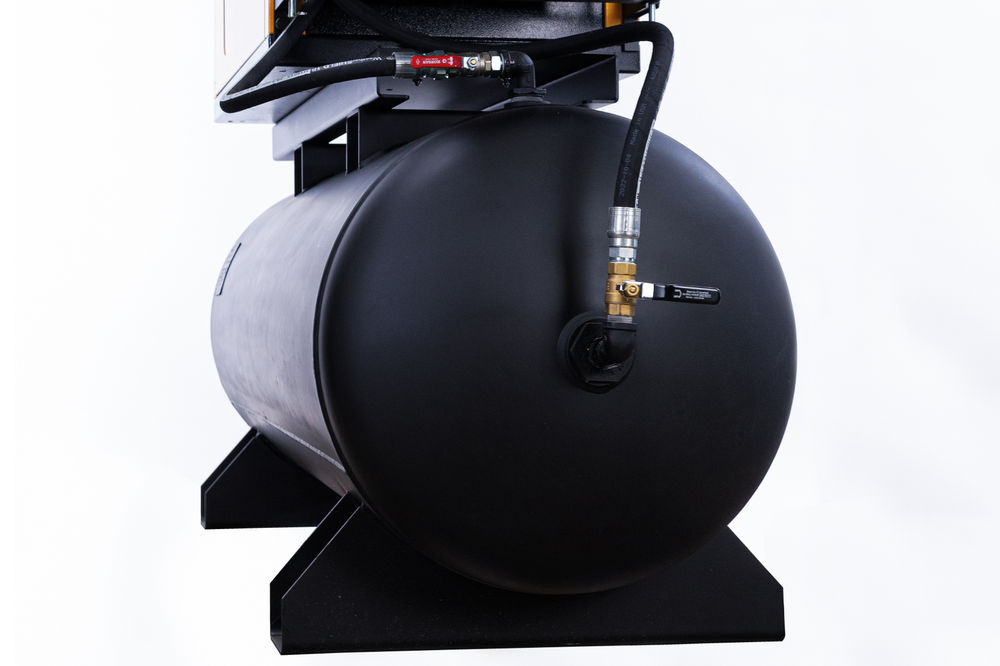 EMAX 230V 10HP 1PH 120 Gallon Horizontal Rotary Screw Air Compressor, large image number 3