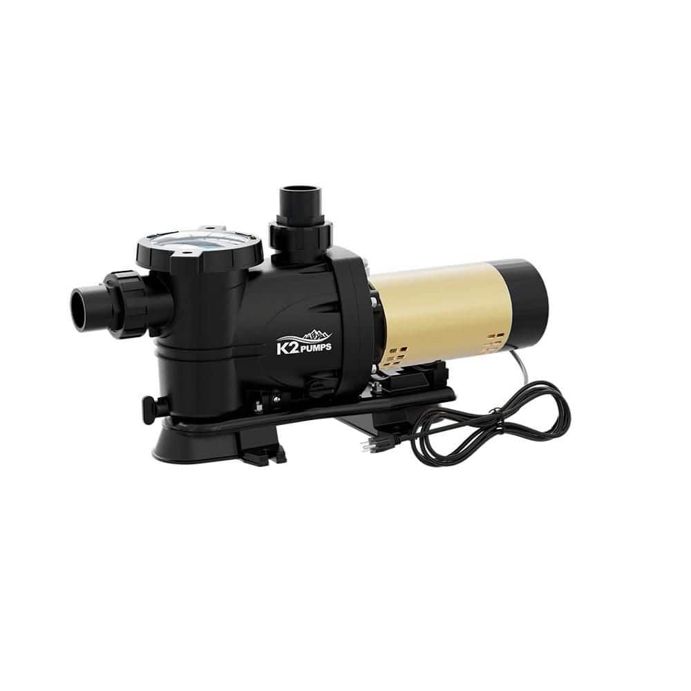 K2 Pumps 1 HP 2 Speed 115V Pool Pump with Cord & Plug, large image number 1