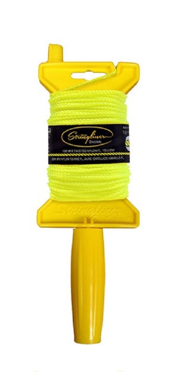 Stringliner Original Braided Fluorescent Yellow 100 ft with Reel