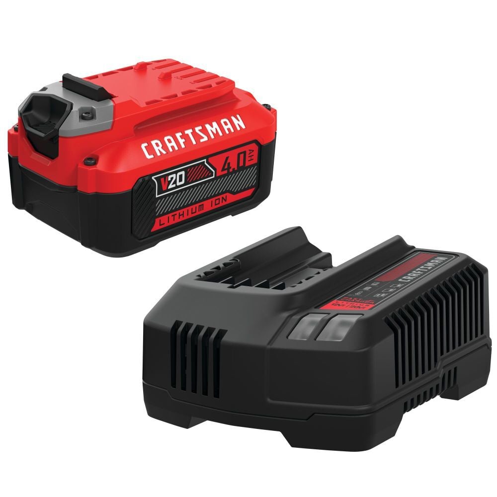 CRAFTSMAN V20* 4Ah Battery and Charger Kit - CMCB204-CK