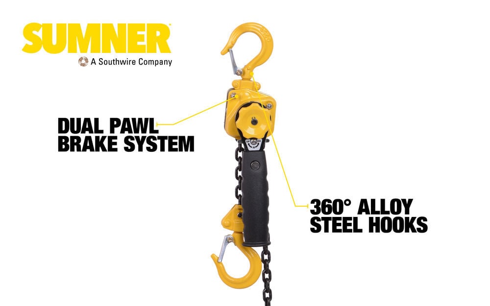 Sumner LH025C05 1/4 Ton Lever Hoist 5 Ft., large image number 3
