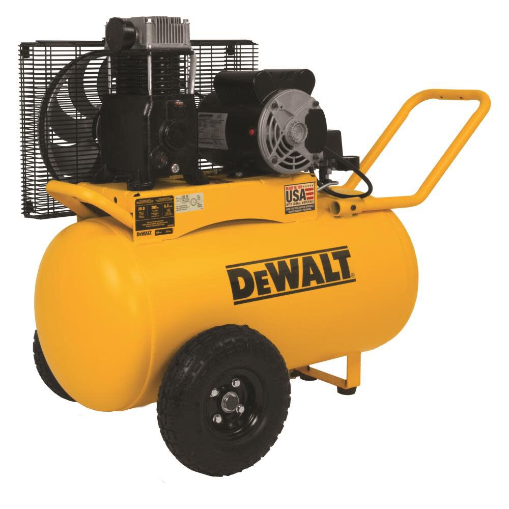 DEWALT Air Compressor Portable Horizontal Electric 20 Gallon 200 PSI DXCM201 from DEWALT Acme