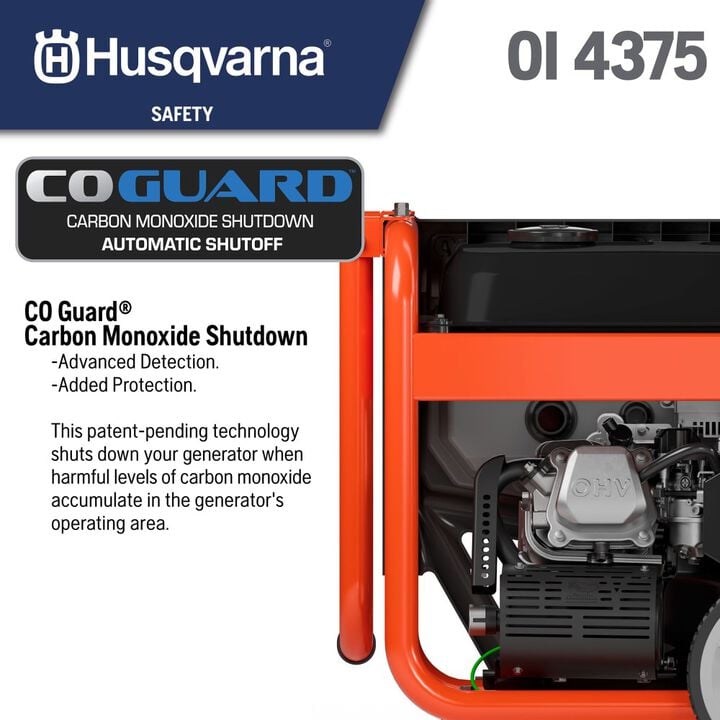 Husqvarna 4375W Dual Fuel Inverter Generator, large image number 7
