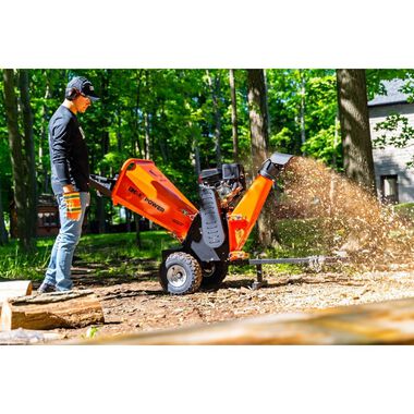 DK2 4in 280 cc 7HP Gasoline Powered Kinetic Drum Chipper, large image number 8