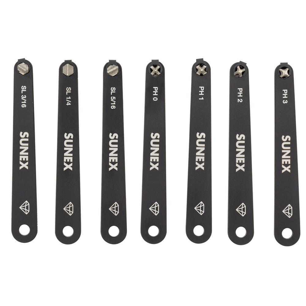 Sunex Phillips and Slotted Low Profile Diamond Coat Screwdriver Set 7 Pieces, large image number 5
