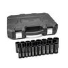 GEARWRENCH 1/2in Drive 6 Point Deep Impact Socket Set SAE 19pc, small