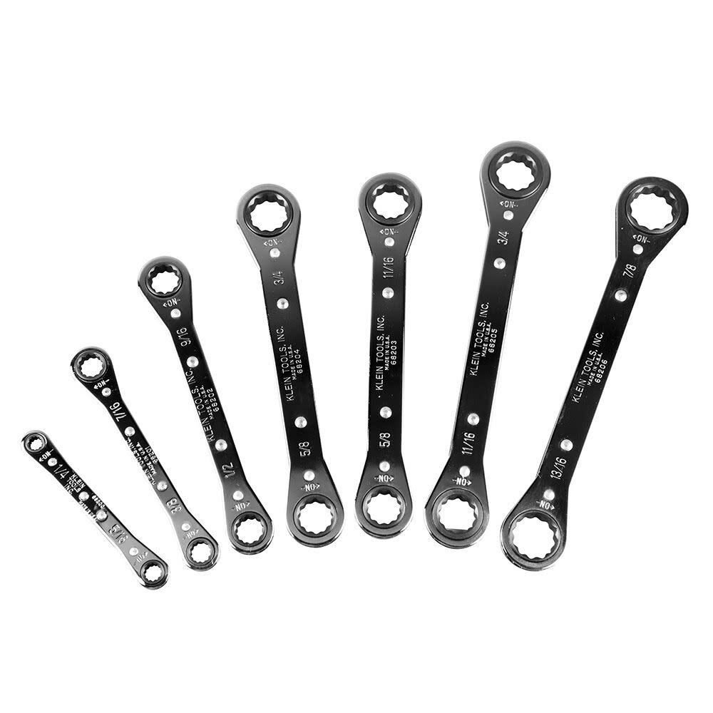 Klein Tools 7 Piece Ratcheting Box Wrench Set 68222 Acme Tools