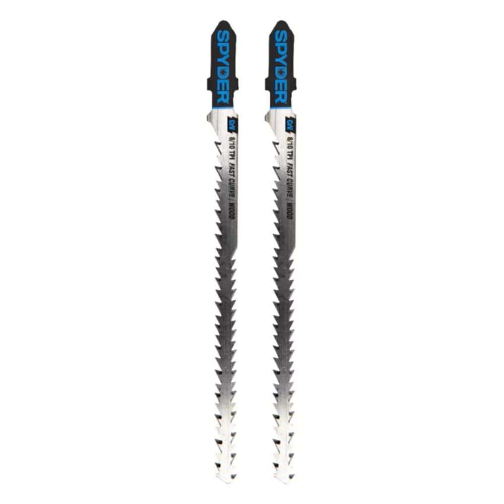 Spyder 4.5 Inch, 8 & 10-TPI, Double-Sided Jig Saw Blades for Wood, 2 Pieces - 300099