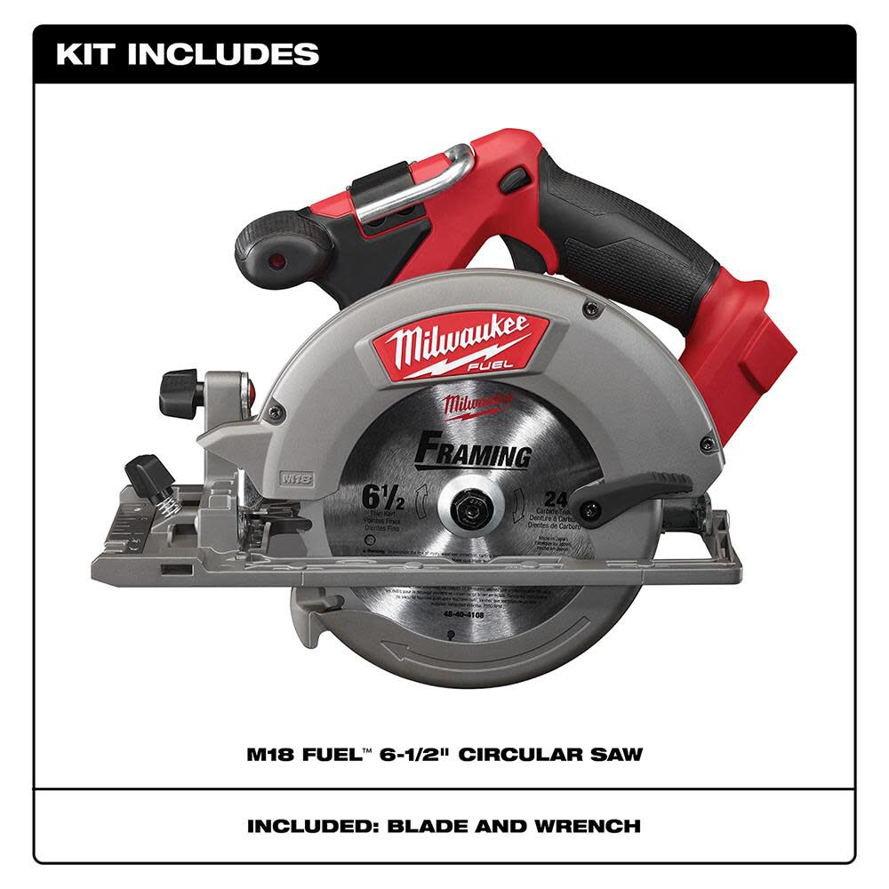 Milwaukee M18 FUEL 6 1 2 in. Circular Saw Bare Tool 2730 20