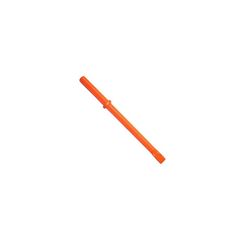 Brunner and Lay 1 1/4in x 6in Red Hex Shank Narrow Chisel, large image number 1
