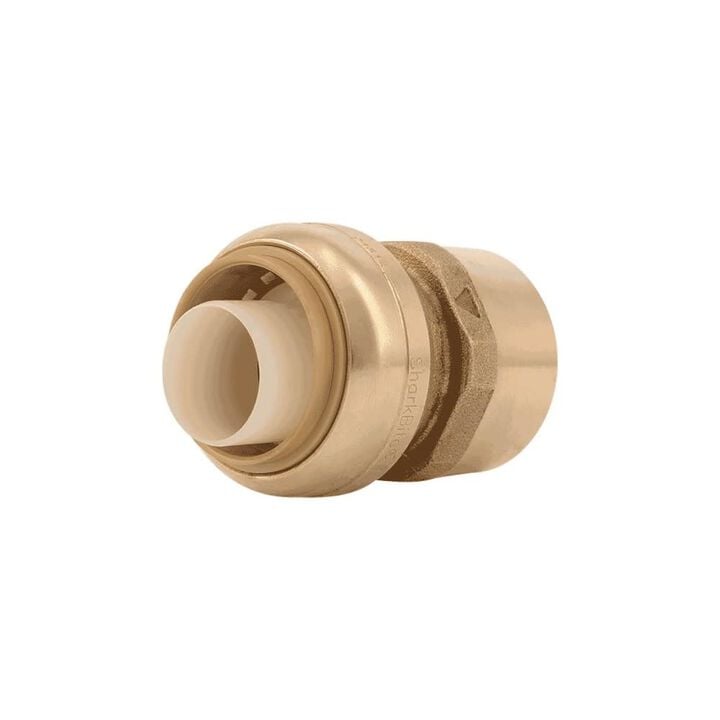 Sharkbite 1in Push T x 1in D FPT Brass Push Female Connector, large image number 0