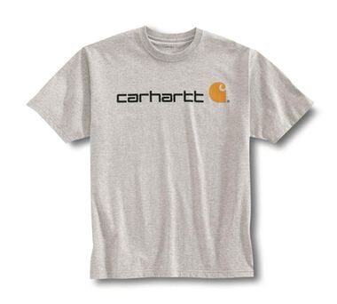 Carhartt Short-Sleeve Logo T-Shirt Heather Gray Extra Large Regular
