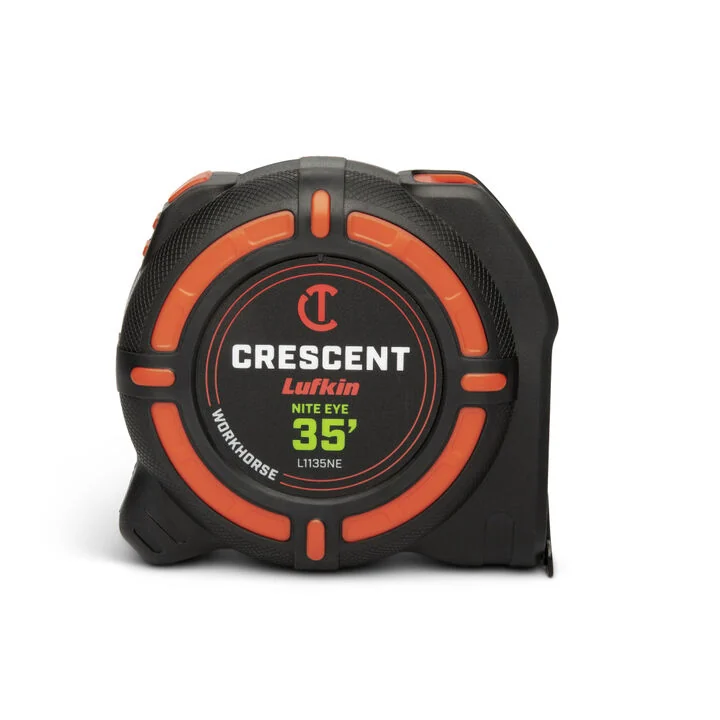 Crescent Lufkin 1-1/4 Inch x 35 Ft. WORKHORSE NITE EYE Tape Measure