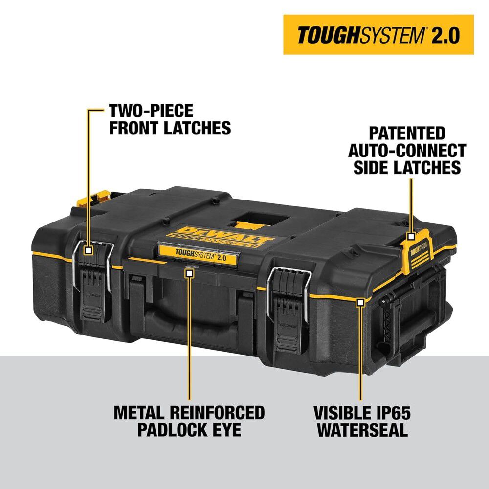 DEWALT Toughsystem 2.0 22 Pound 2-Drawer Unit, 110 Pound Tool Box Bundle, large image number 9