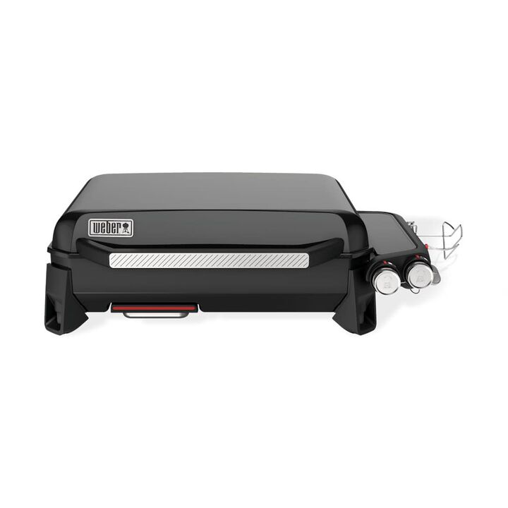 Weber Slate 22 Inch 2 Burners Liquid Propane Tabletop Griddle, Black