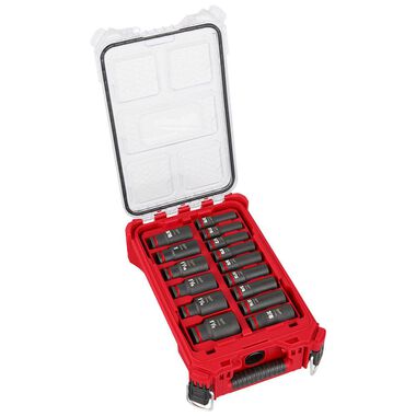 Milwaukee SHOCKWAVE Impact Duty Socket 1/2 Dr 15pc SAE PACKOUT Set