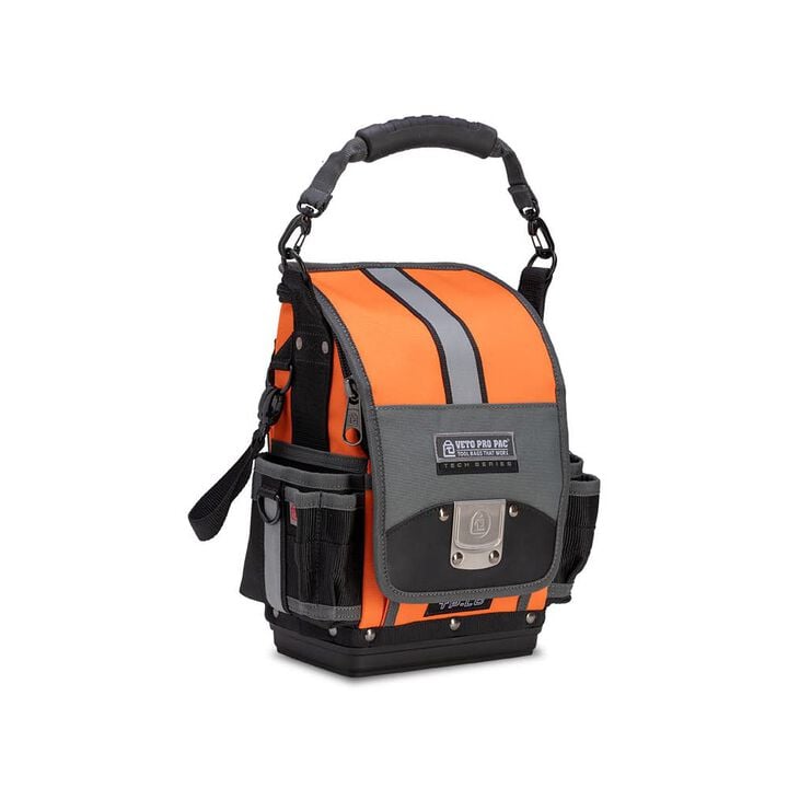 Veto Pro Pac Closable Large Zippered Technician Tool Pouch, Hi-Viz Orange, large image number 0
