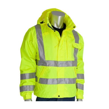 Protective Industrial Products Falcon VizPLUS ANSI Breathable Jacket Hi Vis Yellow Large