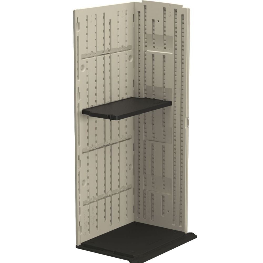 Suncast 27.75 Inch x 14.5 Inch x 1.25 Inch Vertical Shed Shelf, Black, large image number 4