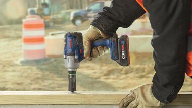 Bosch 18V 1/2in Impact Wrench with Friction Ring Mid Torque and Thru Hole Connected Ready (Bare Tool), large image number 8