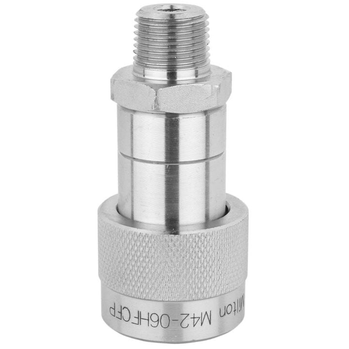 Milton 3/8in NPTF Hydraulic High Flow Coupler Female Half, large image number 0