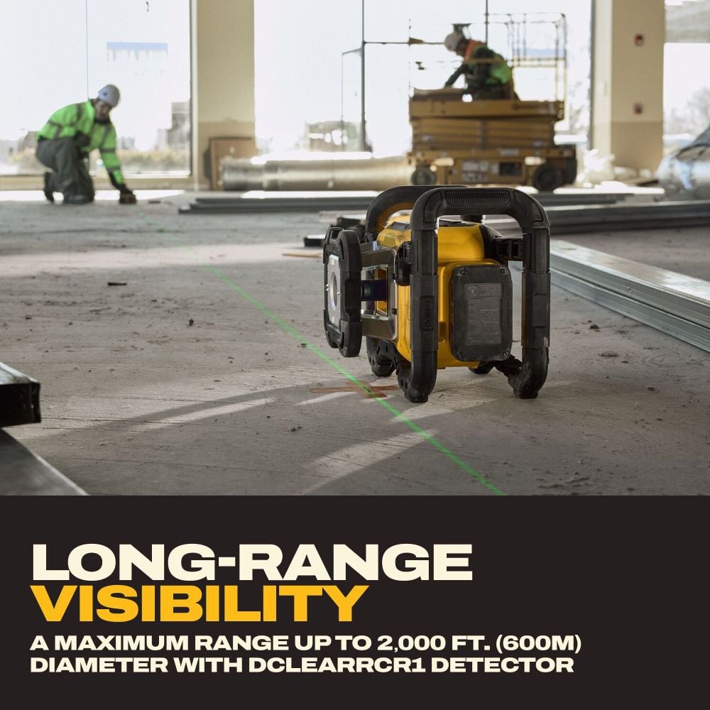 DEWALT 20V MAX* XR Green Rotary Laser Kit, large image number 5