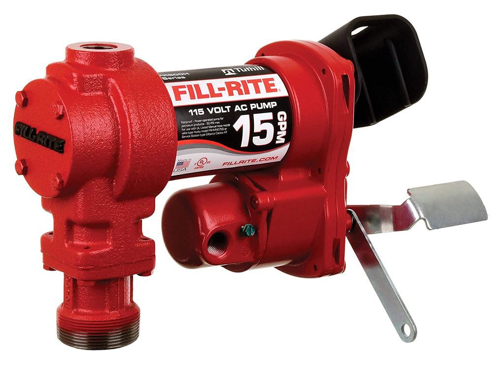 Fill-Rite Fuel Pump Kit 115VAC 15GPM Manual Nozzle Hose, large image number 3