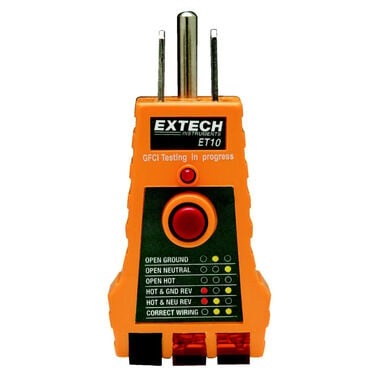 Extech GFCI Receptacle Tester, large image number 0