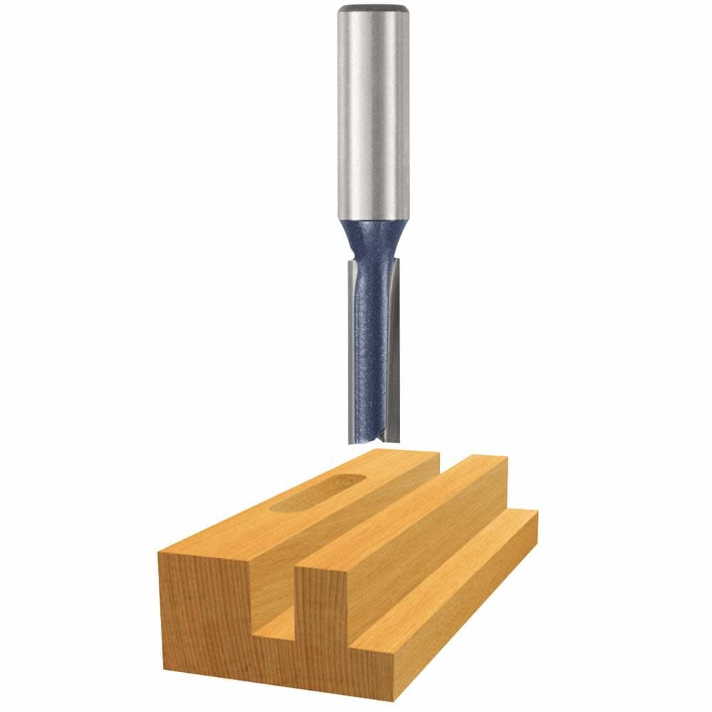 Bosch 3/8 Inch x 1 Inch Carbide Tipped 2-Flute Straight Bit - 85241M