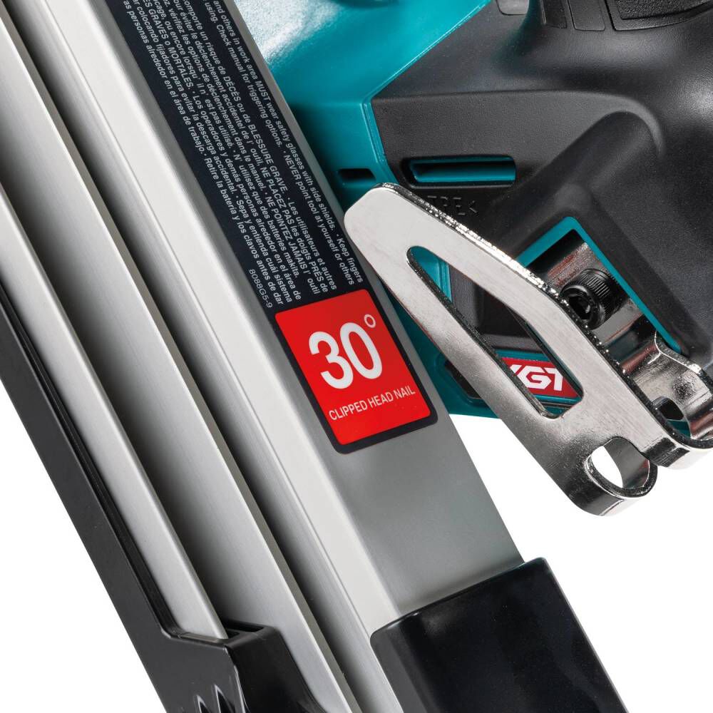 Makita 40V Max XGT Brushless Cordless 30 Degree Clipped Head 3-1/2 Inch Framing Nailer (Bare Tool), large image number 17