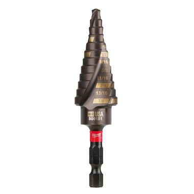 Milwaukee SHOCKWAVE Impact Duty Step Bit #4 3/16 - 7/8 in.