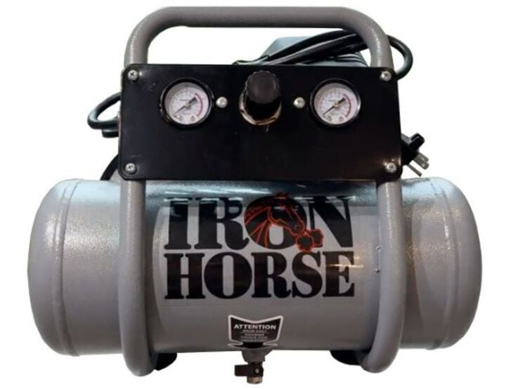 Iron Horse 2 Gallon 1HP Hot Dog Air Compressor with Accessory Kit