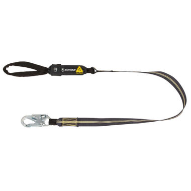 Safewaze Arc Flash 6 Ft. Energy Absorbing Lanyard: Aramid, Snap Hook, Soft Loop