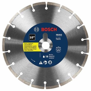 Bosch 10 In. Standard Segmented Rim Diamond Blade for Universal Rough Cuts