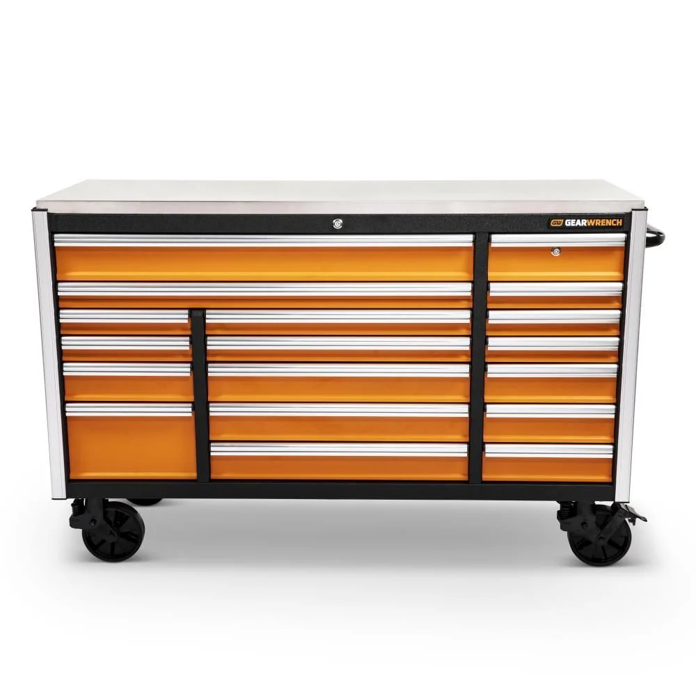 GEARWRENCH 72 in 18 Drawer Rolling Tool Cabinet with Stainless Steel Worktop, large image number 1
